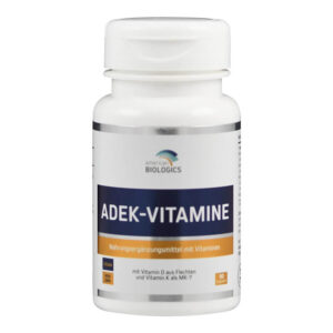 Die ADEK Vitamine von American Biologics decken gleich mehrere wichtige Vitamine in einer Kapsel ab: A, D, E und K.